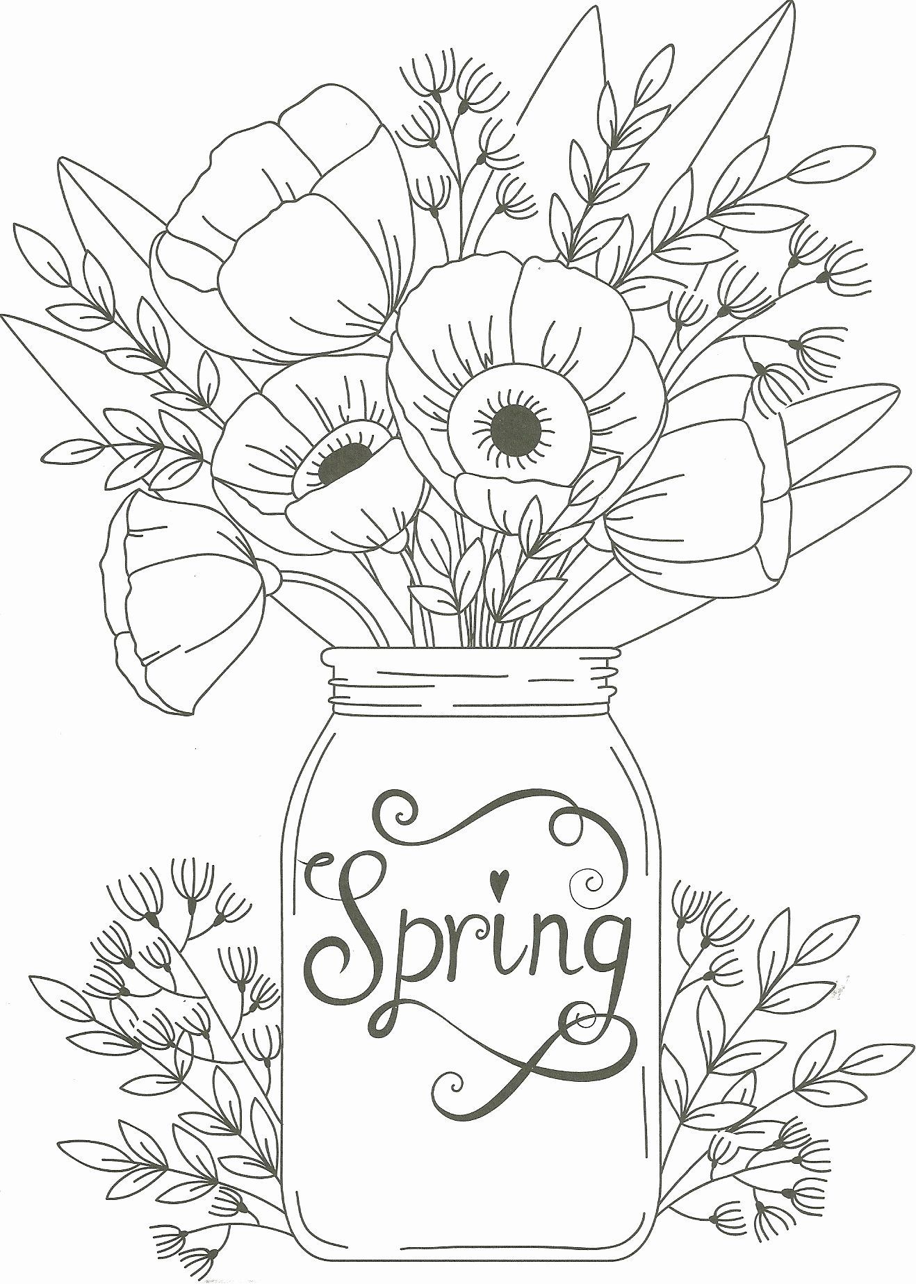 Get 85 Spring Flowers Coloring Ideas 46