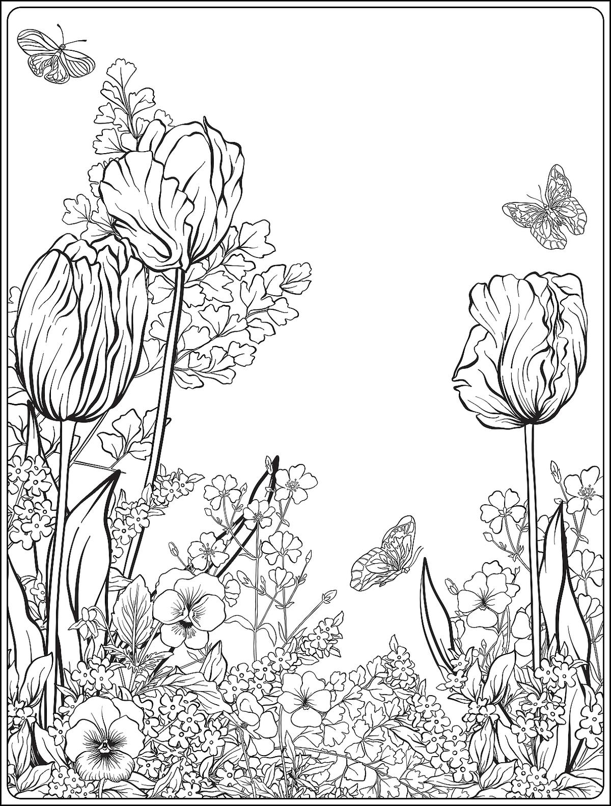 Get 85 Spring Flowers Coloring Ideas 49