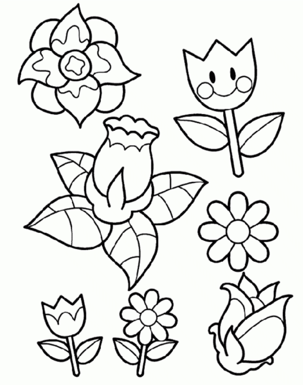 Get 85 Spring Flowers Coloring Ideas 5