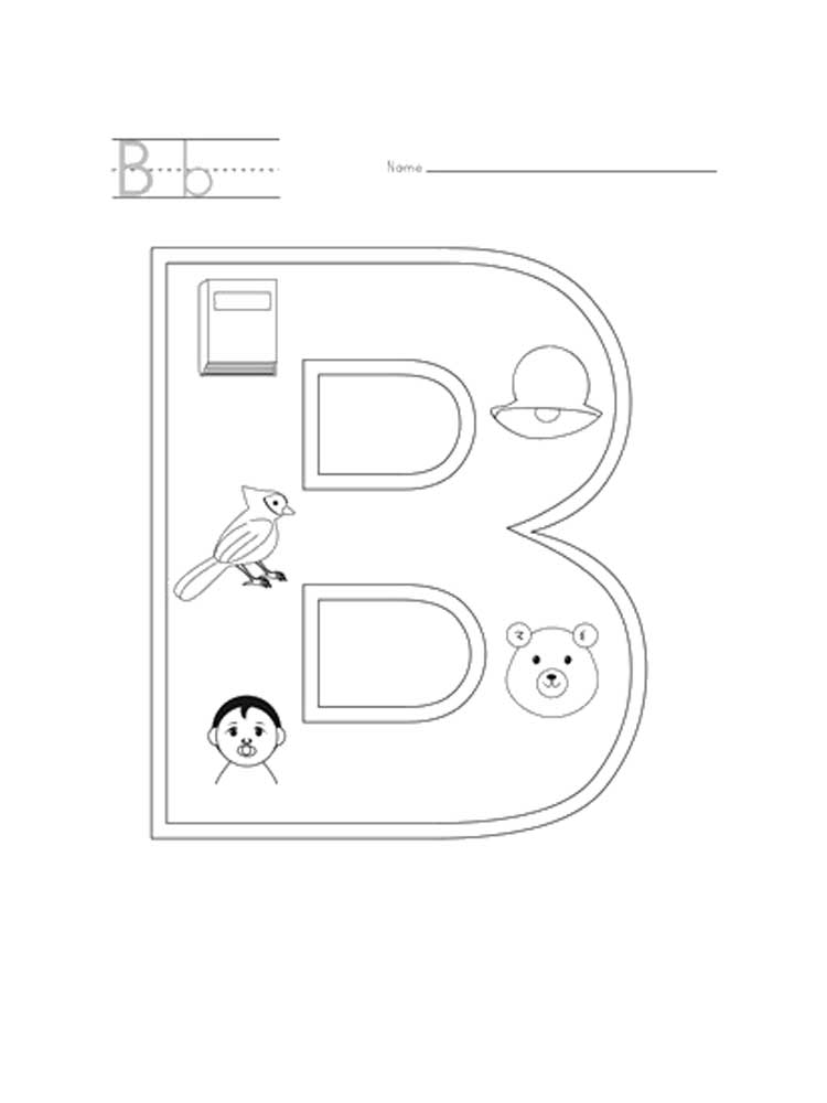 Get 85 The Letter B Coloring Pages Ideas 35