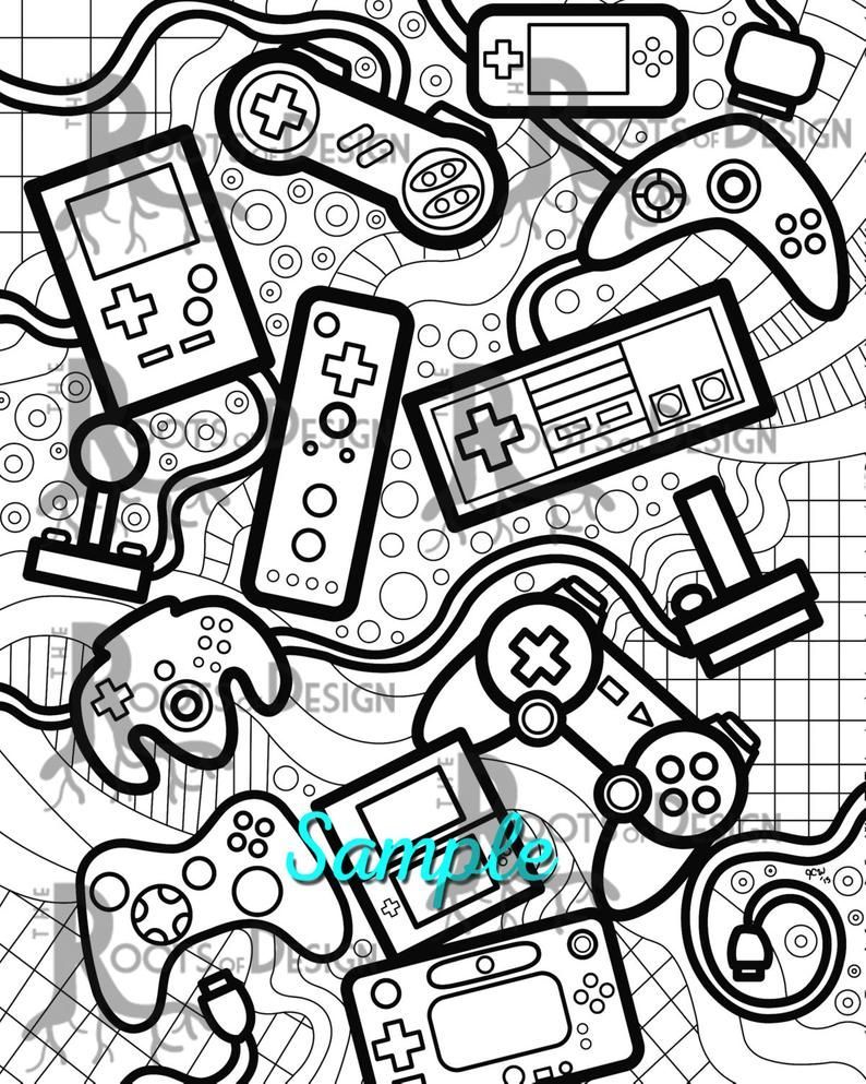 35 Printable Gaming Coloring Pages 16