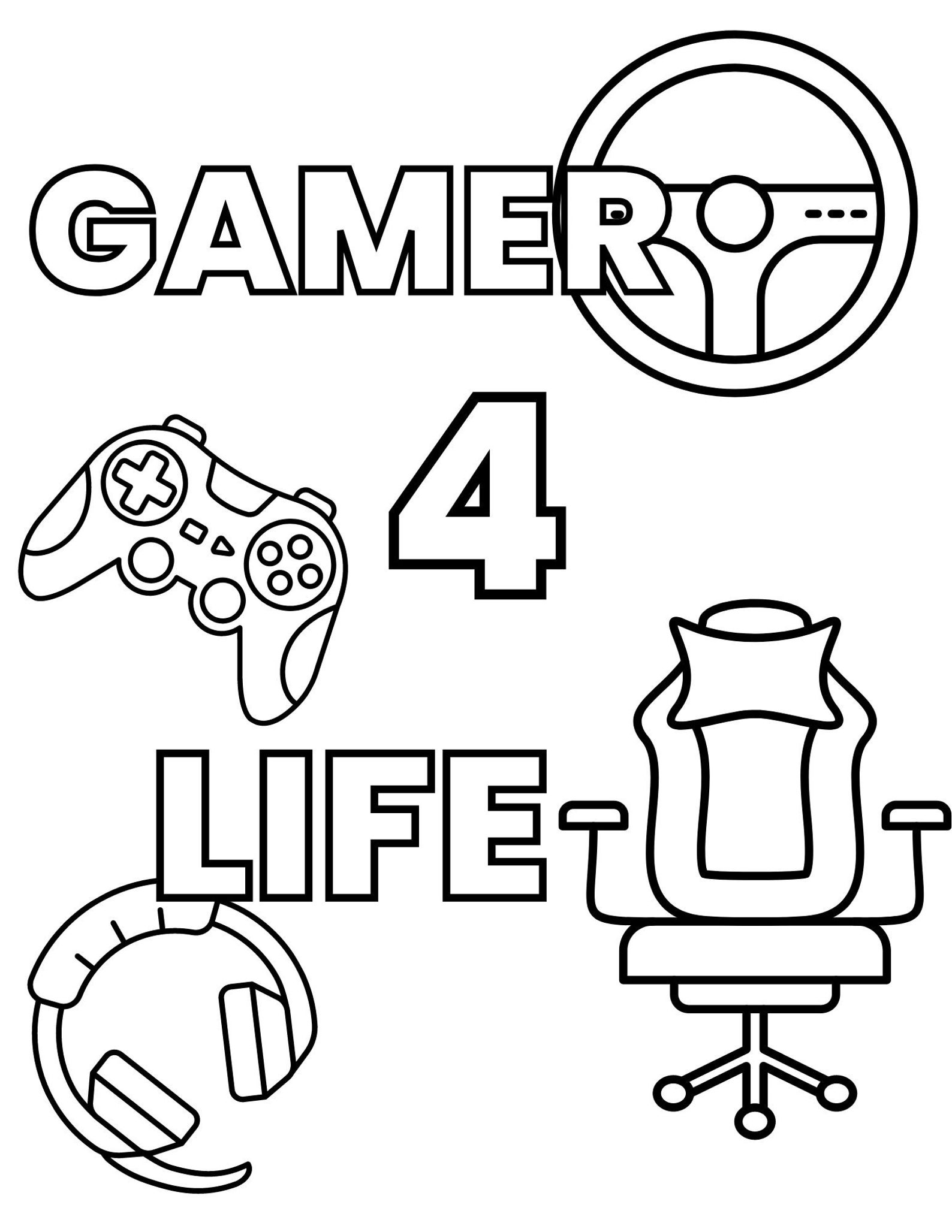 35 Printable Gaming Coloring Pages 7