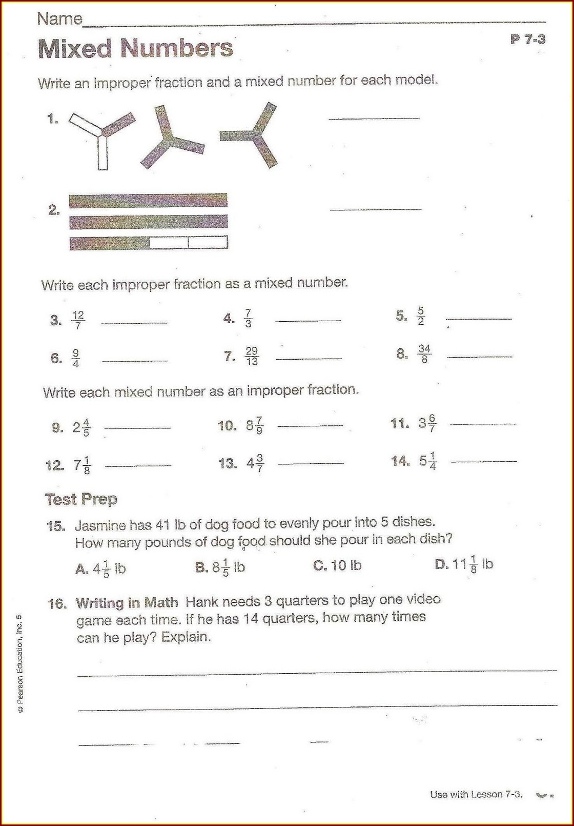 Save 60 Improper Fractions To Mixed Numbers Worksheets Ideas 38