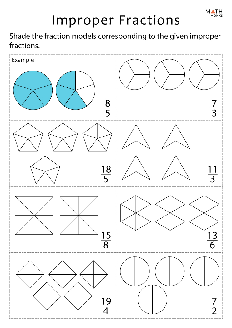 Save 60 Improper Fractions To Mixed Numbers Worksheets Ideas 40