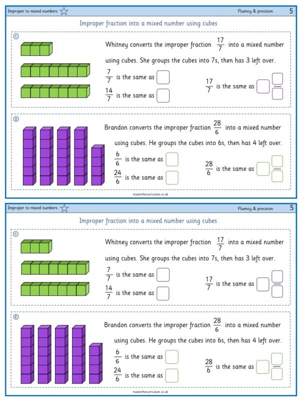 Save 60 Improper Fractions To Mixed Numbers Worksheets Ideas 58