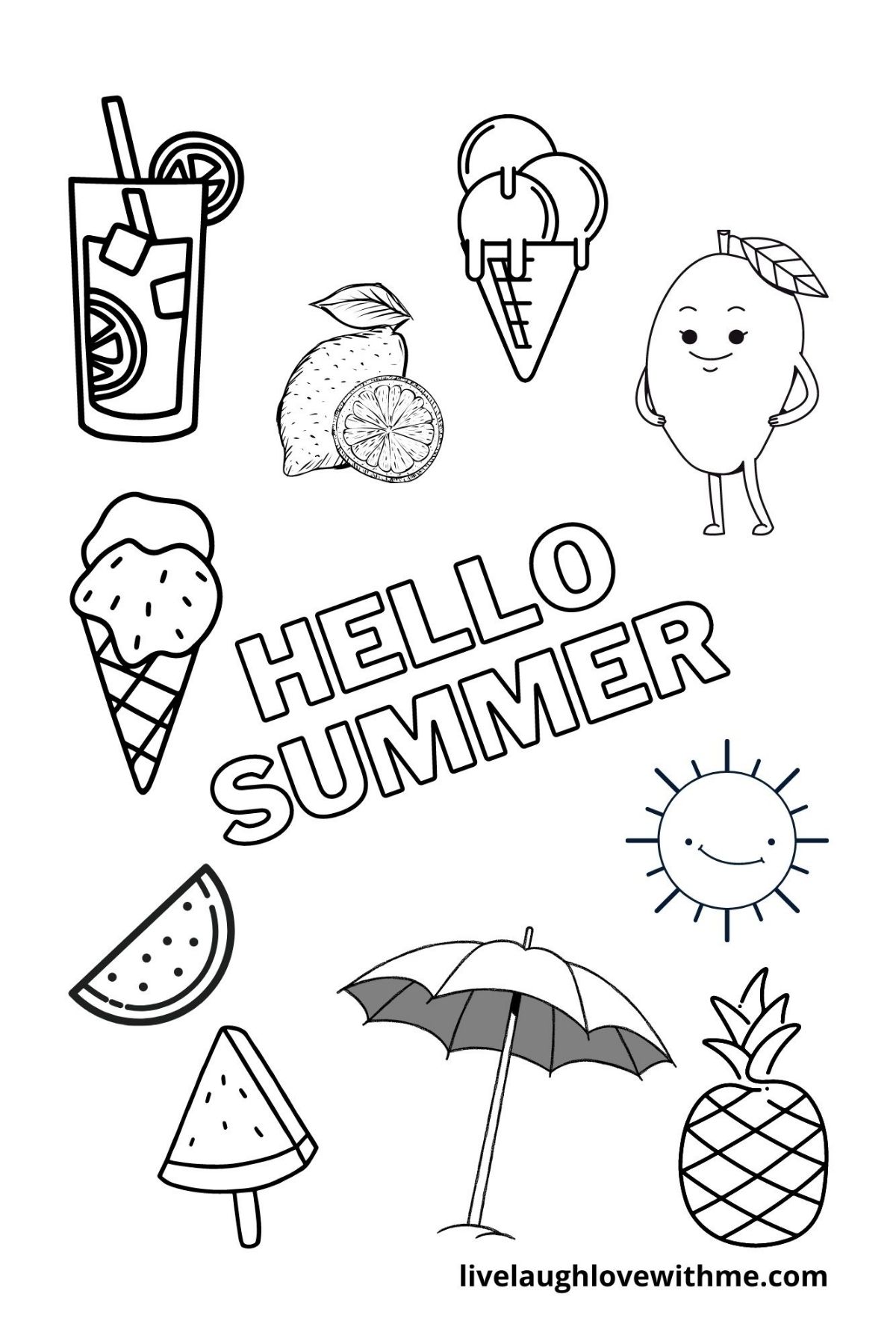 Save 60 Summer Coloring Pages Ideas 4