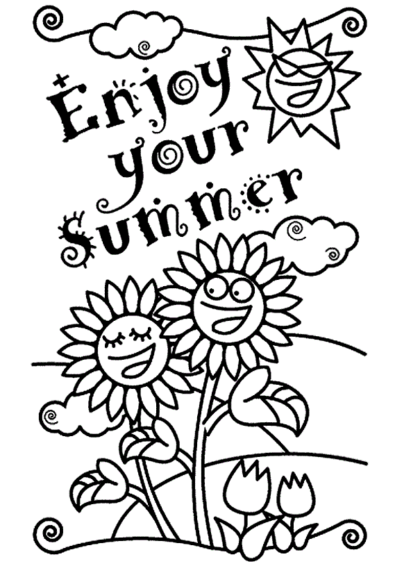 Save 60 Summer Coloring Pages Ideas 58